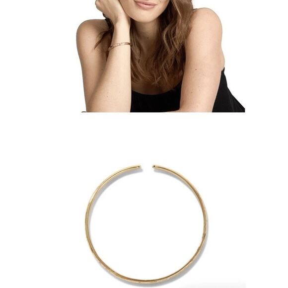 New Our Spare Change Skinny Floral Cuff Bracelet 18K Gold Plated - Picture 16 of 16